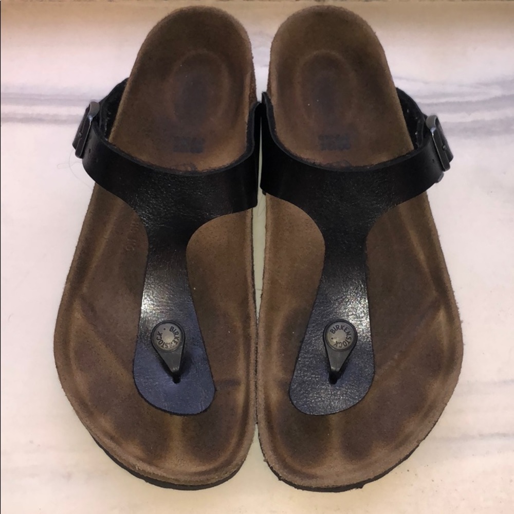 Black Birkenstock Gizeh 38